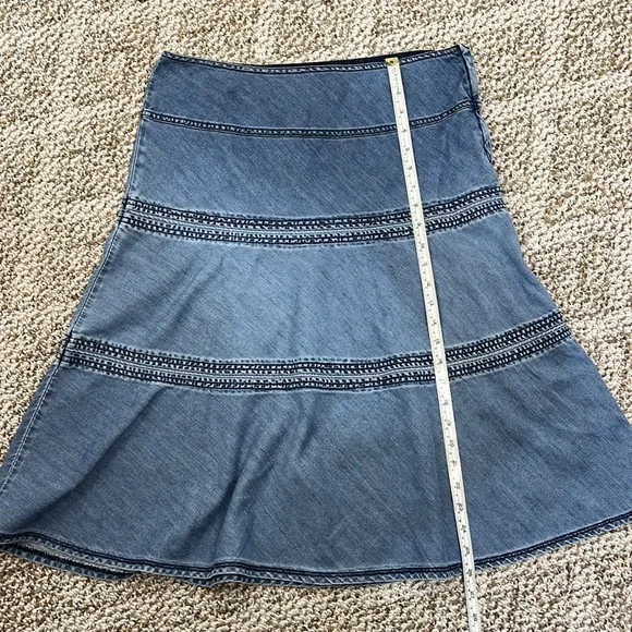 Liz Claiborne denim flare skirt size 10P - Picture 7 of 7
